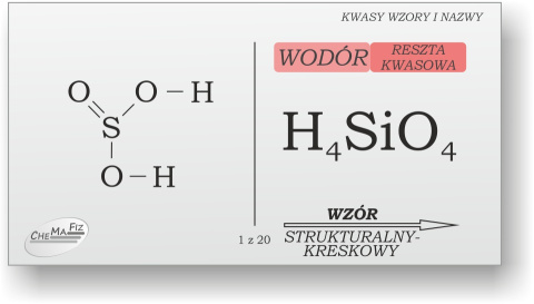 Domino Chemiczne - Kwasy wzory i nazwy